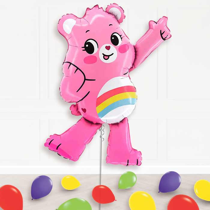 Cheer Bear Care Bear Balloon Display Package Delivered Inflated | Supershape Balloon | Party Save Smile