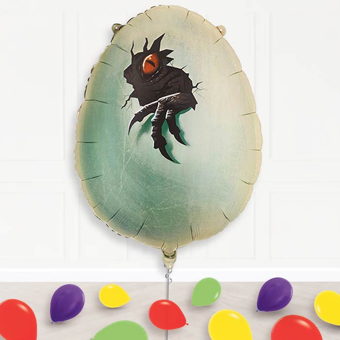 Jurassic World Dinosaur Egg Balloon Display Package Delivered Inflated-Supershape Balloon | Party Save Smile