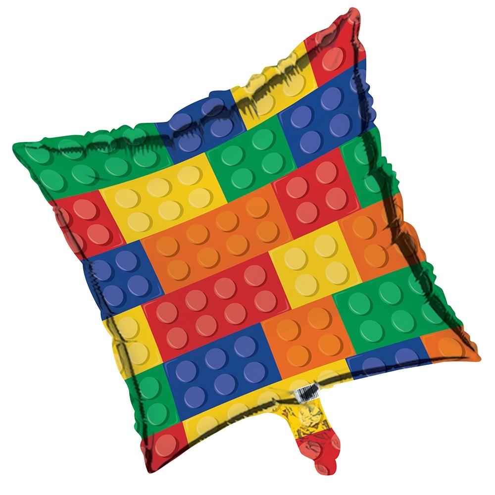 Building Block Balloons Foil 18 Inch | Party Save Smile