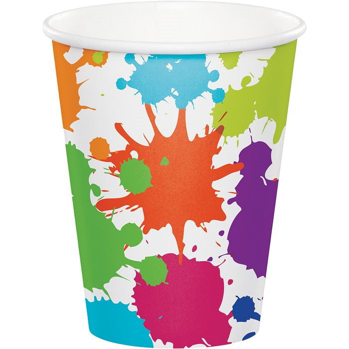 Art Arty Paint Paper Party Cups Pack of 8 | Party Save Smile