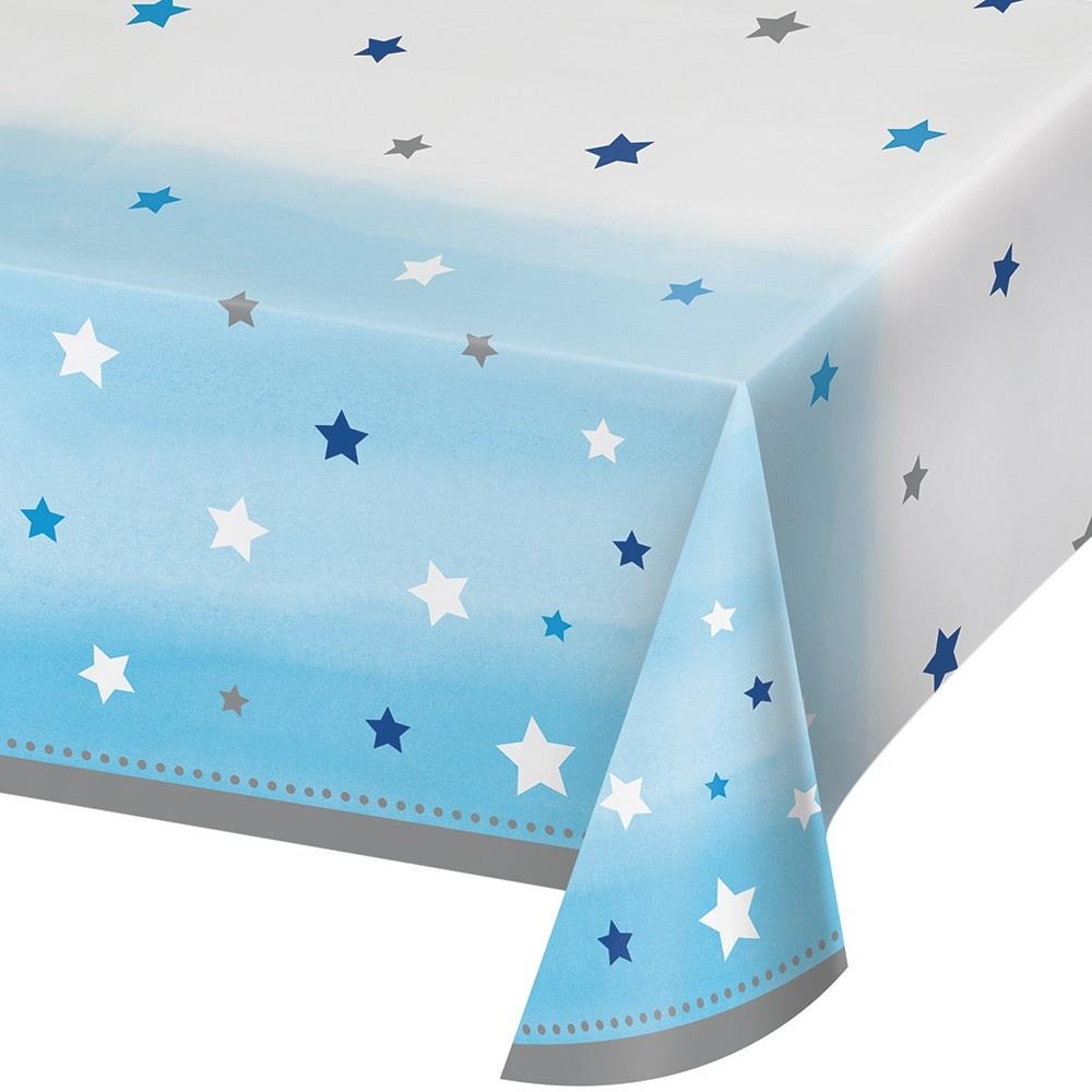 Blue Star Christening Party Pack: Tableware & Decoration Kit