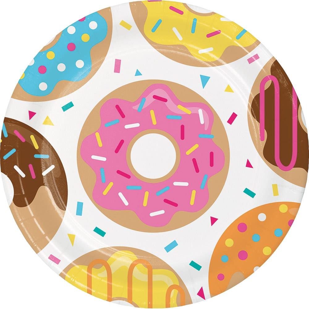 Doughnut Birthday Party Pack: Tableware & Decoration Kit