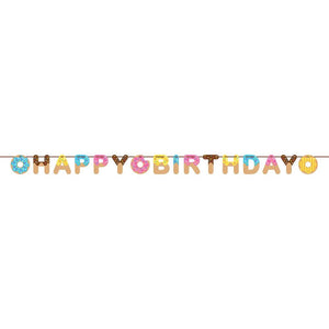 Doughnut Happy Birthday Banner 2.6 Metres