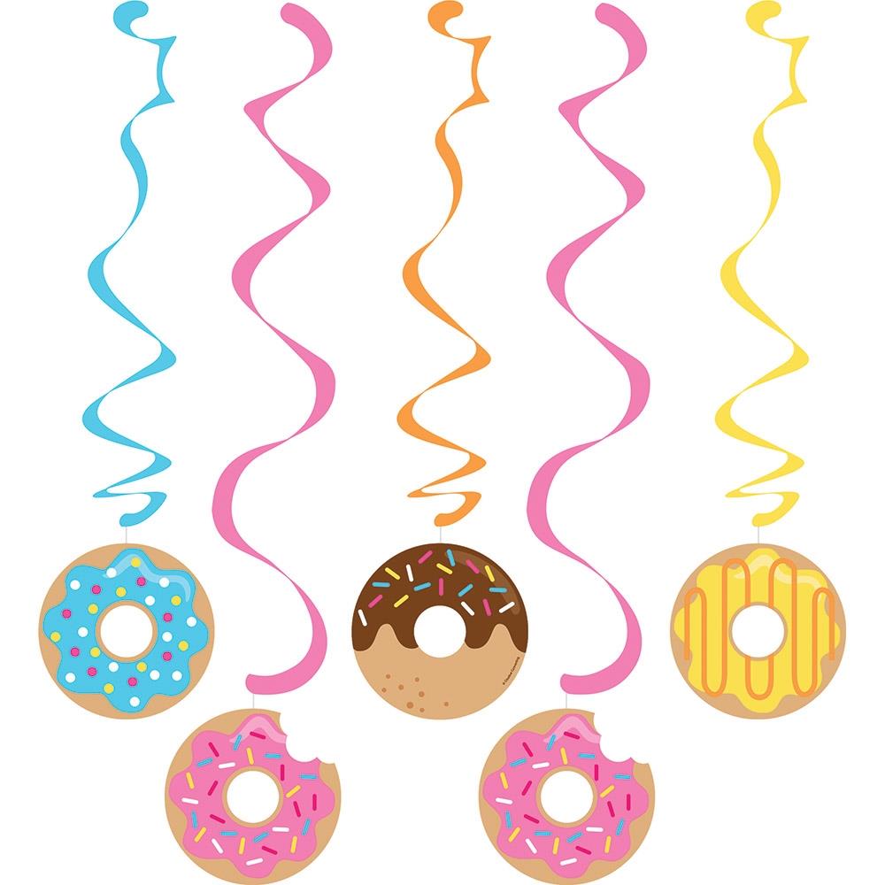 Hanging Donuts Party Decoration Pack of 5 | Party Save Smile