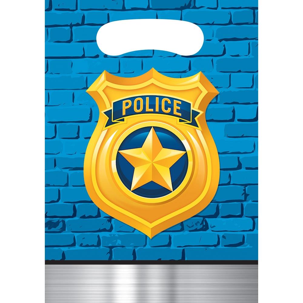 Police Party Bags Pack of 8 | Party Save Smile