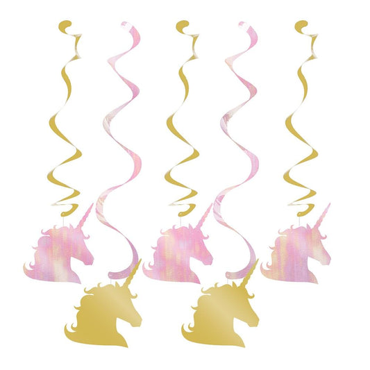 Unicorn Sparkle Party Hanging Swirls l Decorations