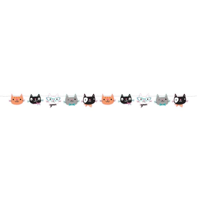 Purrfect Cat Party Banner Decoration 1.7 Metres | Party Save Smile