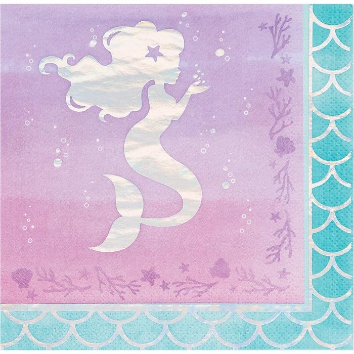 Iridescent Mermaid Tableware Party Pack
