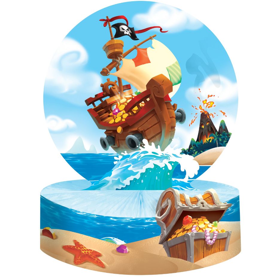 Pirate Treasure Honeycomb Table Centrepiece Decoration 30cm | Party Save Smile