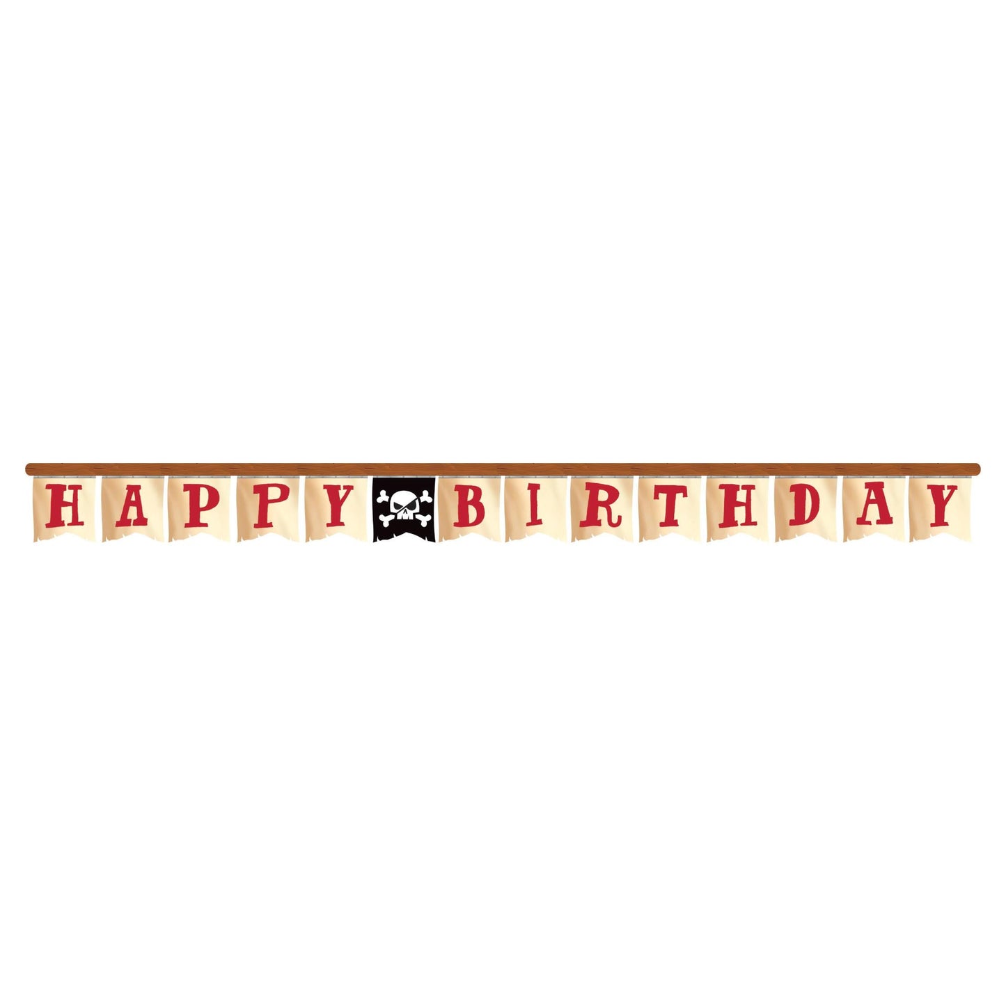 Pirate Treasure Happy Birthday Party Banner 2.6 Metres | Party Save Smile