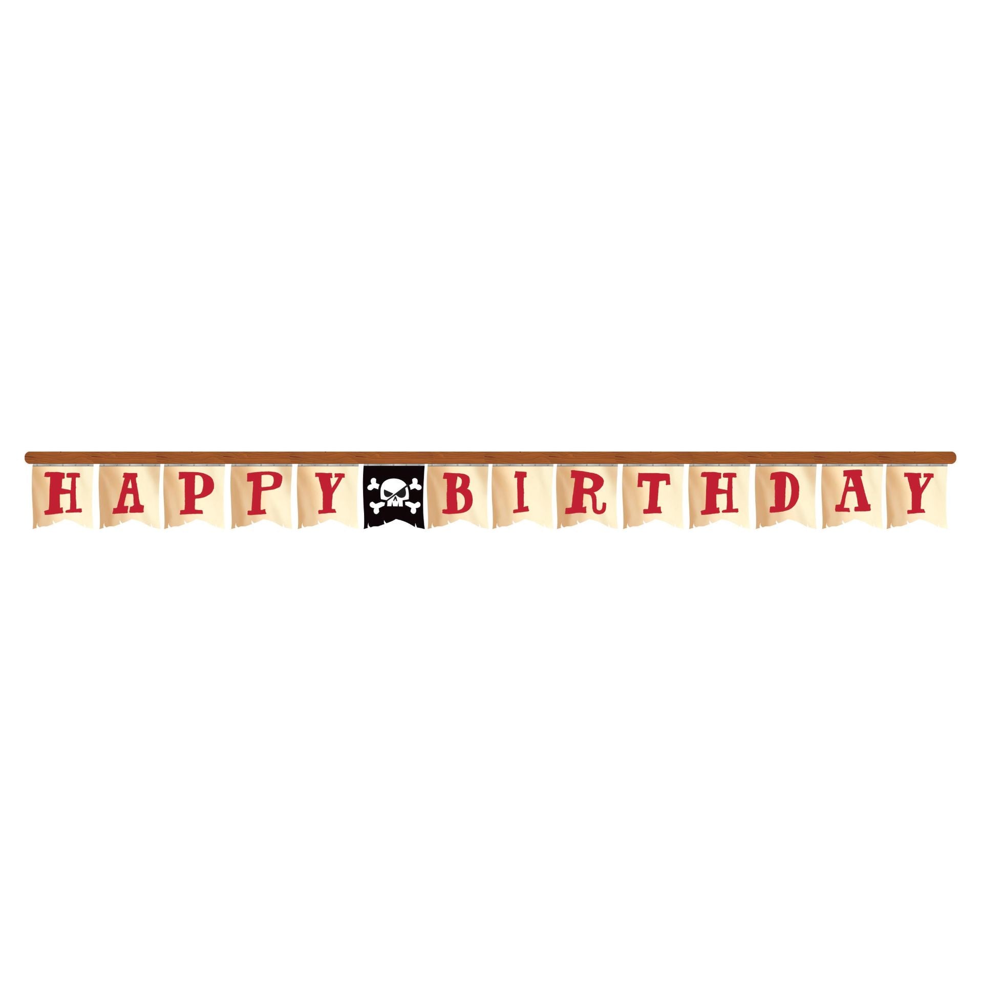 Pirate Treasure Happy Birthday Party Banner 2.6 Metres | Party Save Smile