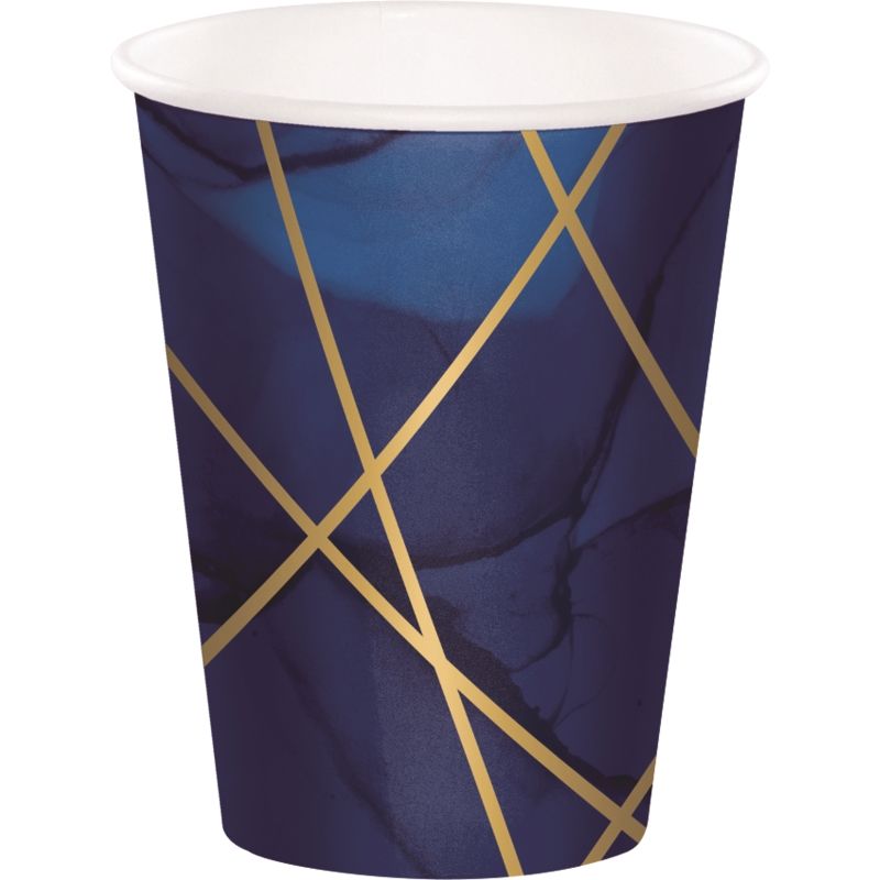 Birthday Party Pack - Navy & Gold Tableware