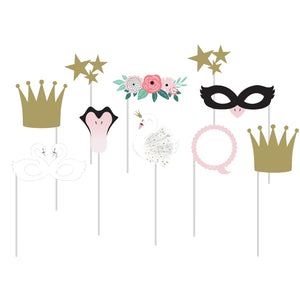 Swan Party Photo Props Pack of 10