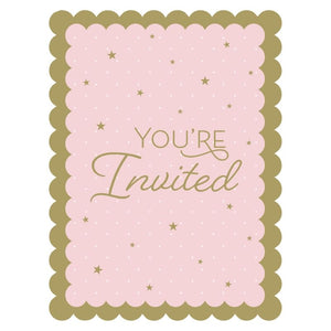 Swan Party Invitations & Envelopes Pack of 8 Invites