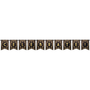 Celebrate 1920s Roaring Twenties Party Banner 1.7 Metres