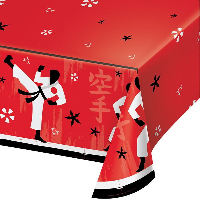 Karate Party Tablecover Tablecloth: Paper 137 x 259cm | Party Save Smile