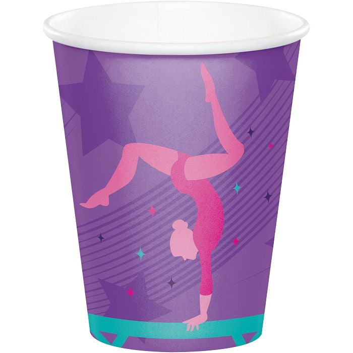 Gymnastics Party Cups Pack of 8 | Party Save Smile