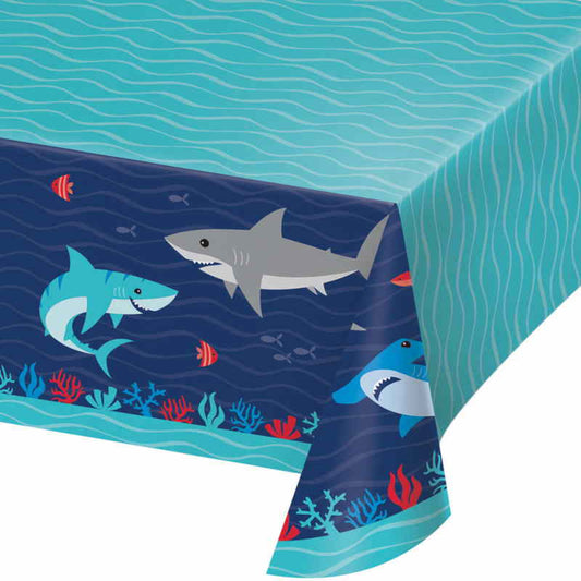 Shark Attack Tablecloth: Shaprk Party Paper Tablecover | Party Save Smile