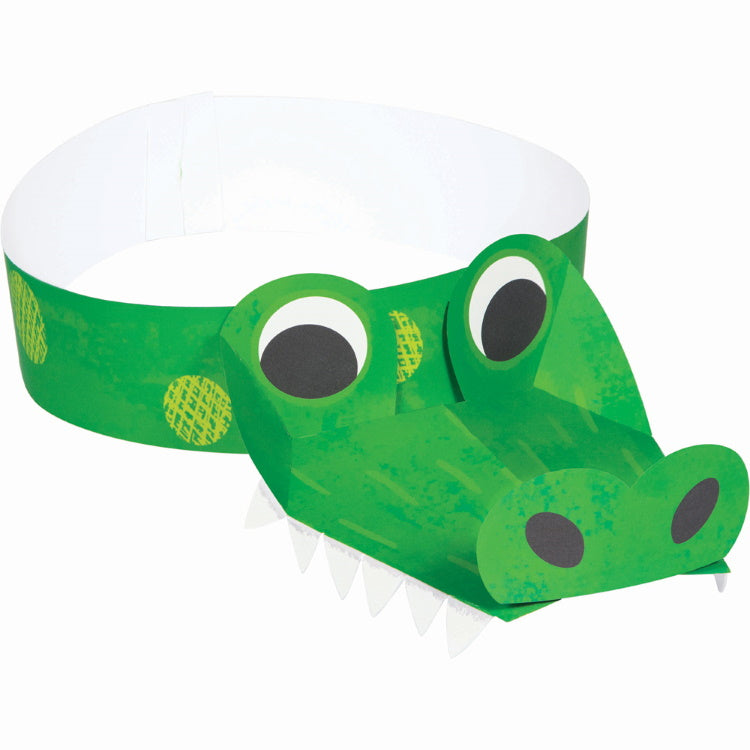 Alligator | Crocodile Party Favour Headbands Pack of 8 | Party Save Smile