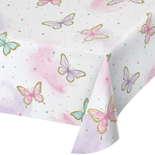 Butterfly Shimmer Party Tablecover Tablecloth | Party Save Smile