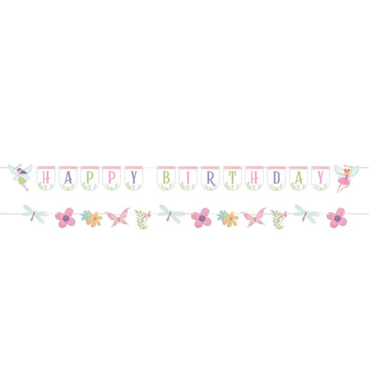 Forest Fairy Birthday Banner Pack of 2 | Party Save Smile