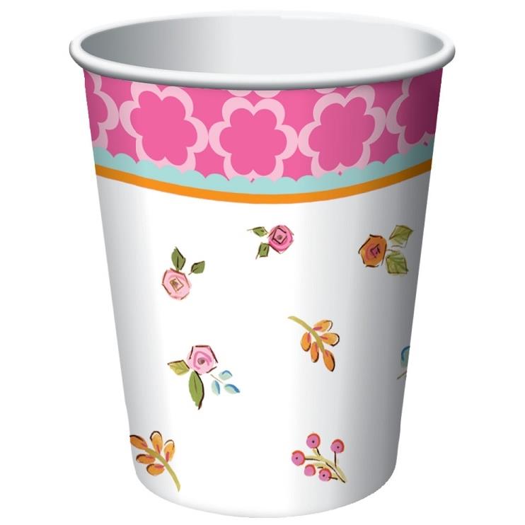 Tea Time Paper Party Cups Pack of 8 – Party Save Smile