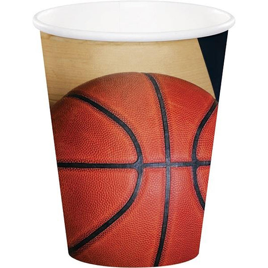 Basketball Party Cups Pack of 8 | Party Save Smile