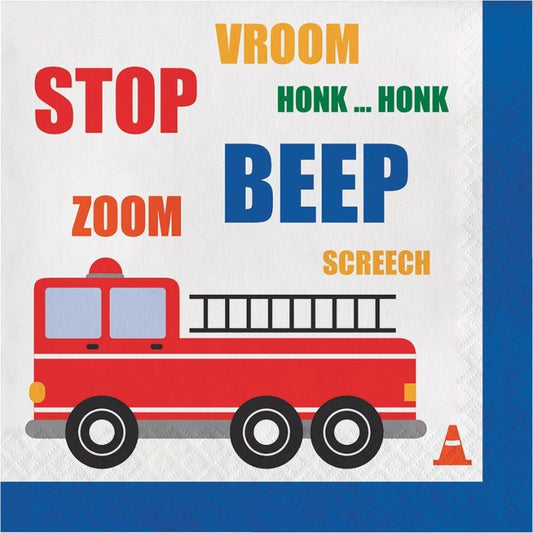 Traffic Jam Vehicle Party Napkins Pack of 16 Serviettes | Party Save Smile