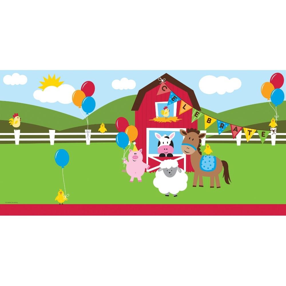Farm Animal 1st Birthday Party Pack: Tableware Party Kit
