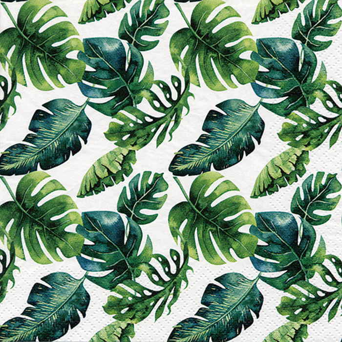Palm Leaves Napkins - 3 Ply Pack of 20 | Party Save Smile