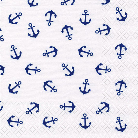 Anchor Boat Napkins Paper 3 ply Pack of 20 Serviettes | Party Save Smile