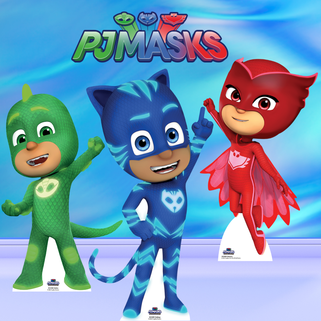 PJ Masks Cardboard Cut Out Group Shot Height 175cm