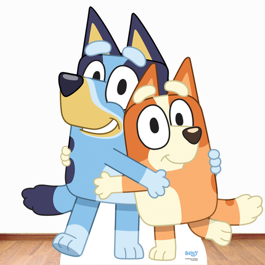 Bluey and Bingo Cardboard Cut Out Height 91cm
