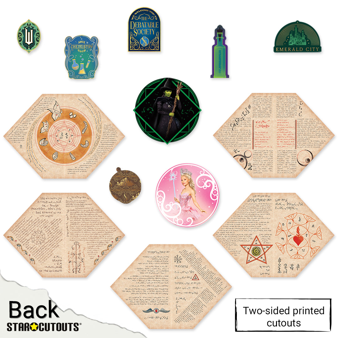 Wicked Witches Party Decoration Pack Cardboard Cut Outs & Decals Height 45cm