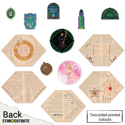 Wicked Witches Party Decoration Pack Cardboard Cut Outs & Decals Height 45cm