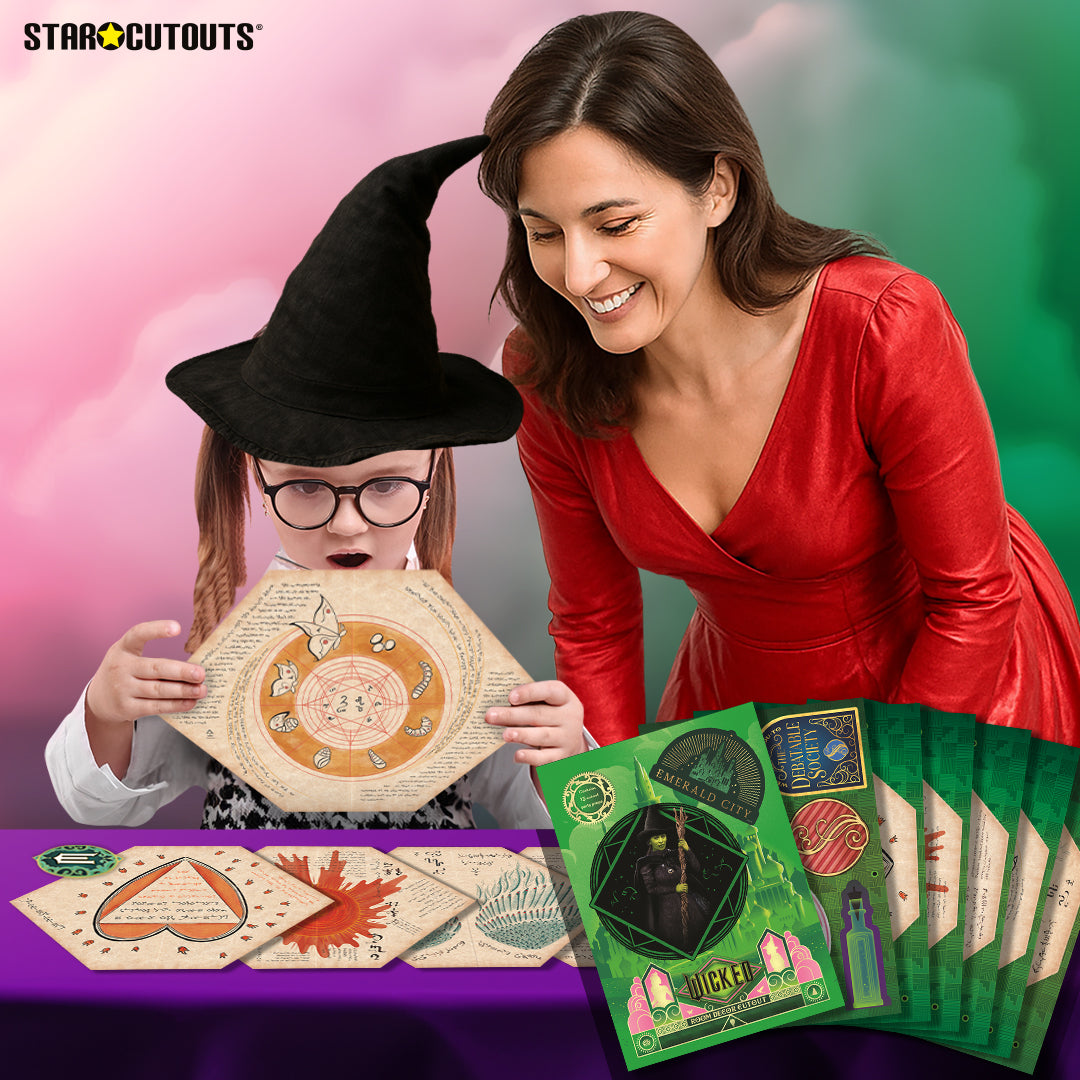Wicked Witches Party Decoration Pack Cardboard Cut Outs & Decals Height 45cm