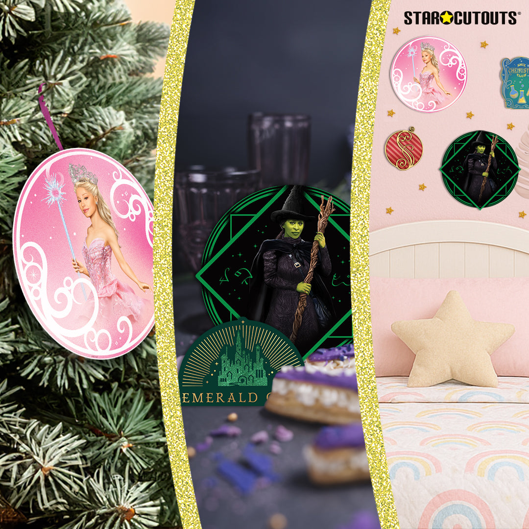 Wicked Witches Party Decoration Pack Cardboard Cut Outs & Decals Height 45cm