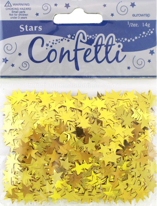 Gold Star Confetti Table Decoration