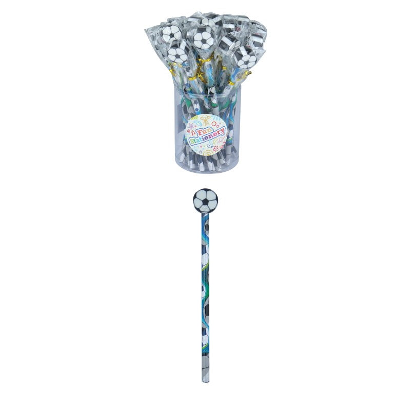 Football Pencils and Erasers Party Bag Fillers | Party Save Smile