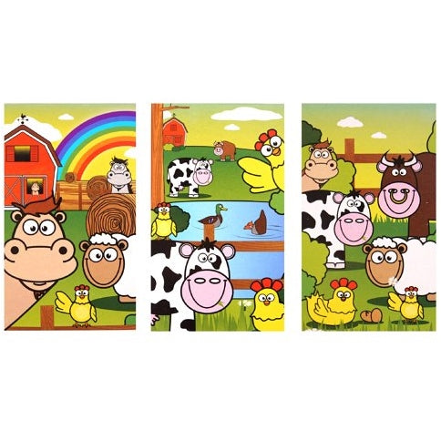 Farm Animal Notebook Party Bag Size Favour 9 x 5cm | Party Save Smile