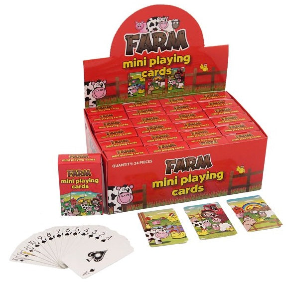 Farm Animal Mini Playing Card Party Bag Filler Favour | Party Save Smile
