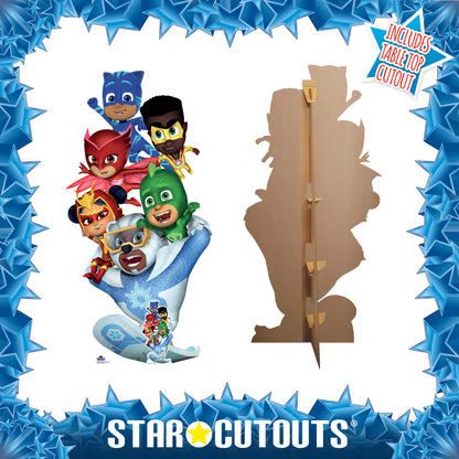 PJ Masks Cardboard Cut Out Group Shot Height 175cm