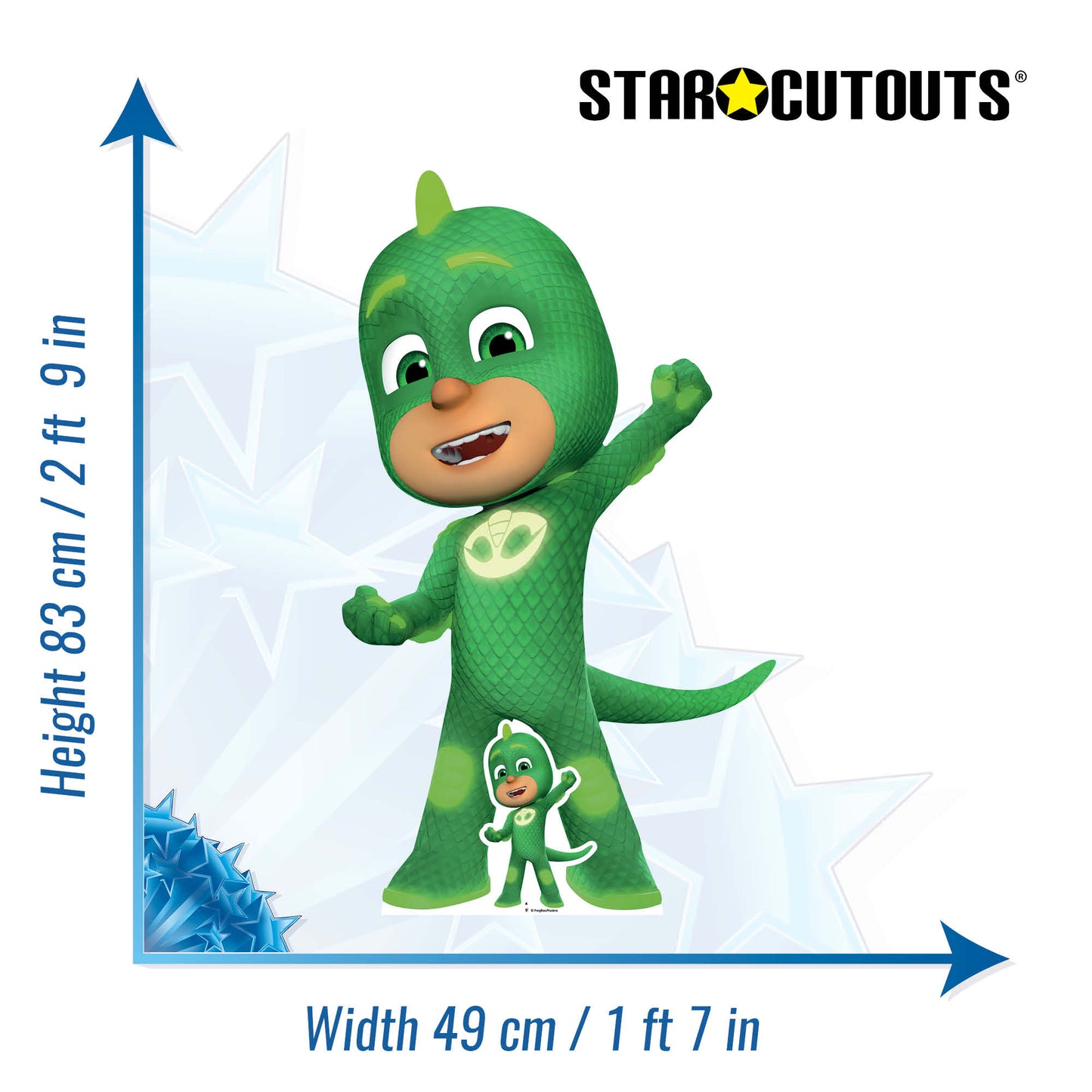 Gekko PJ Masks Cardboard Cut Out Height 83cm