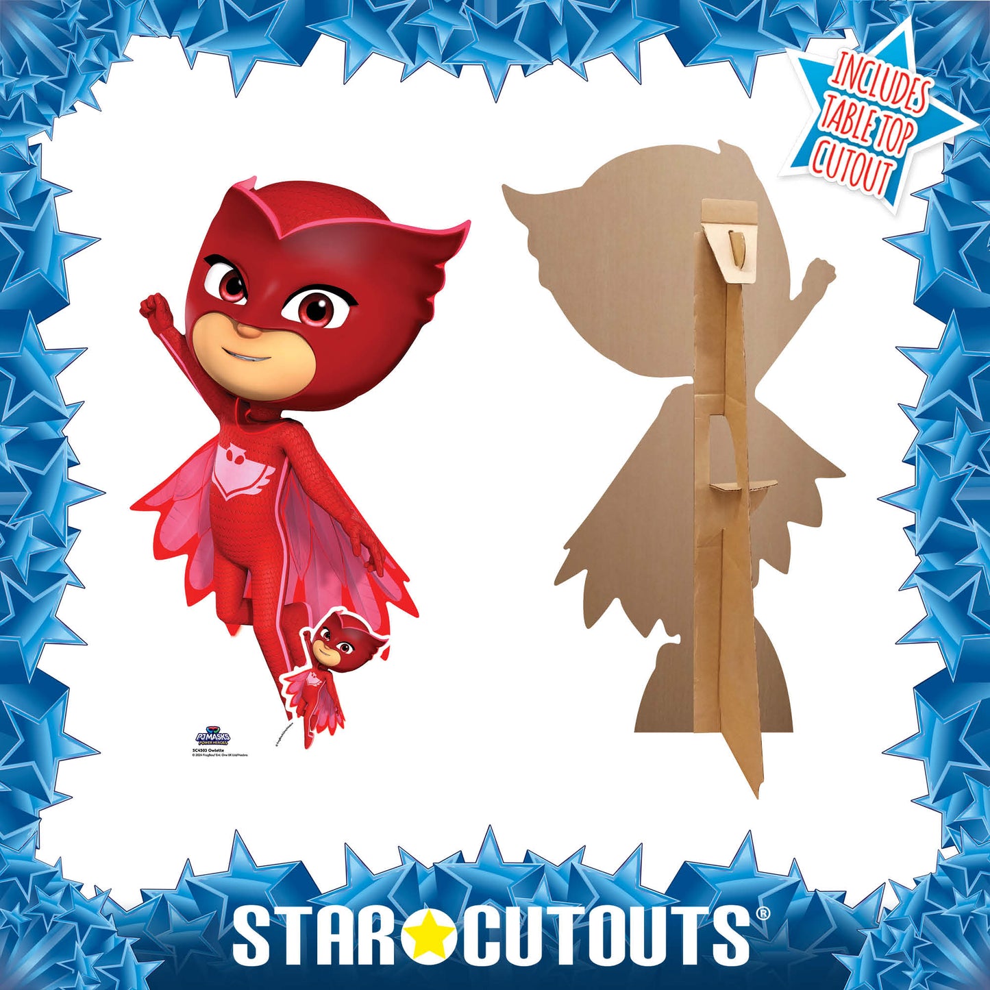 Owlette PJ Masks Cardboard Cut Out Height 85cm
