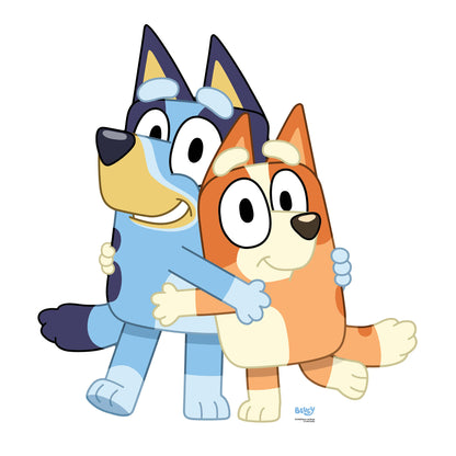 Bluey and Bingo Cardboard Cut Out Height 91cm