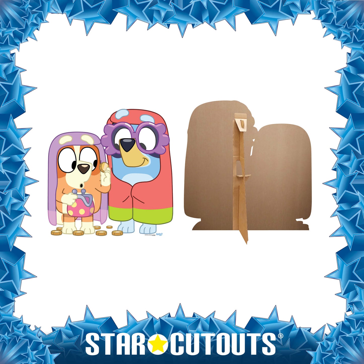 Bluey and Bingo Grannies Cardboard Cut Outs Height 91cm