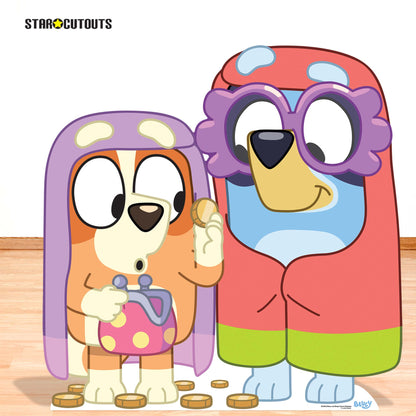 Bluey and Bingo Grannies Cardboard Cut Outs Height 91cm