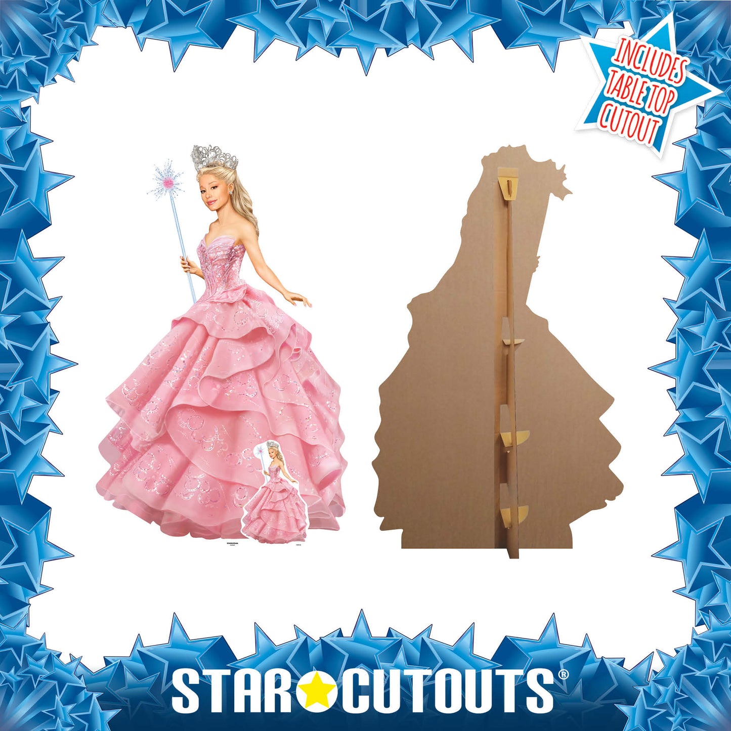 Glinda Wicked Pink Witch Cardboard Cut Out Height 150cm