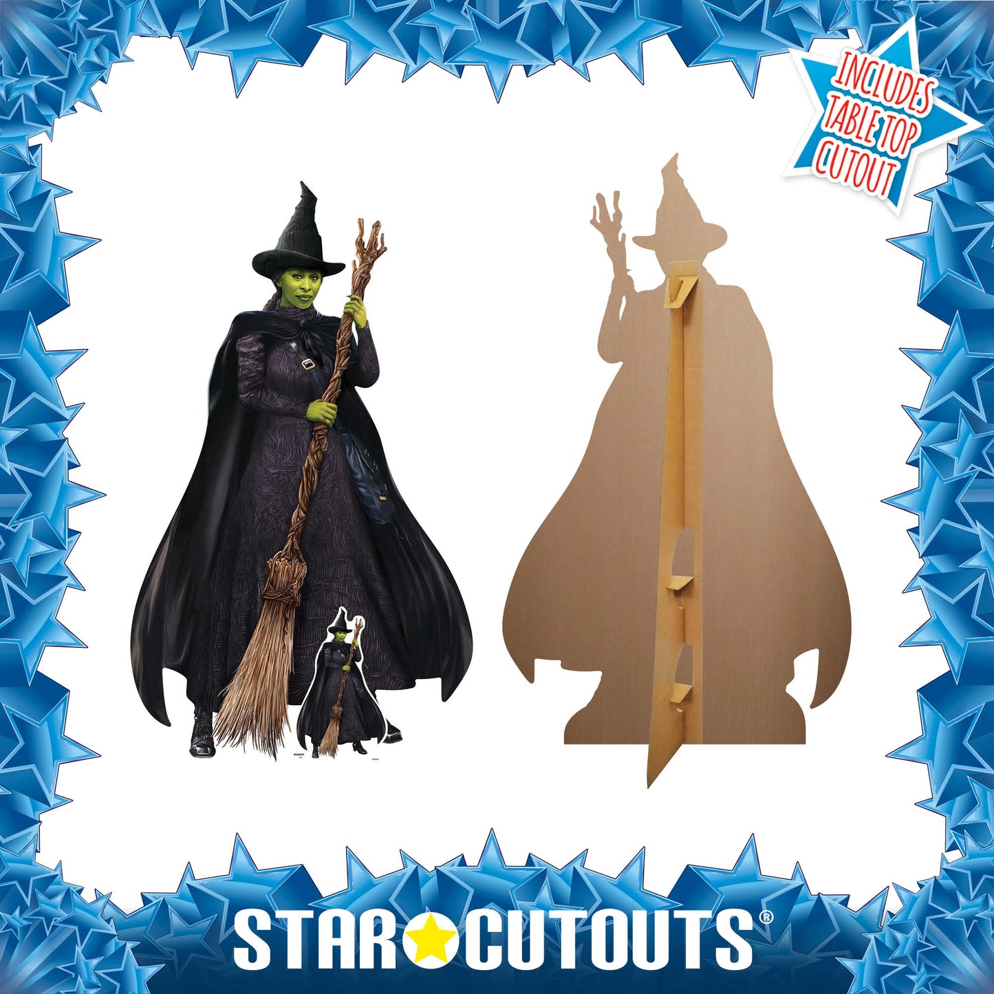 Wicked Elphaba Cardboard Cutout Green Witch Height 159cm