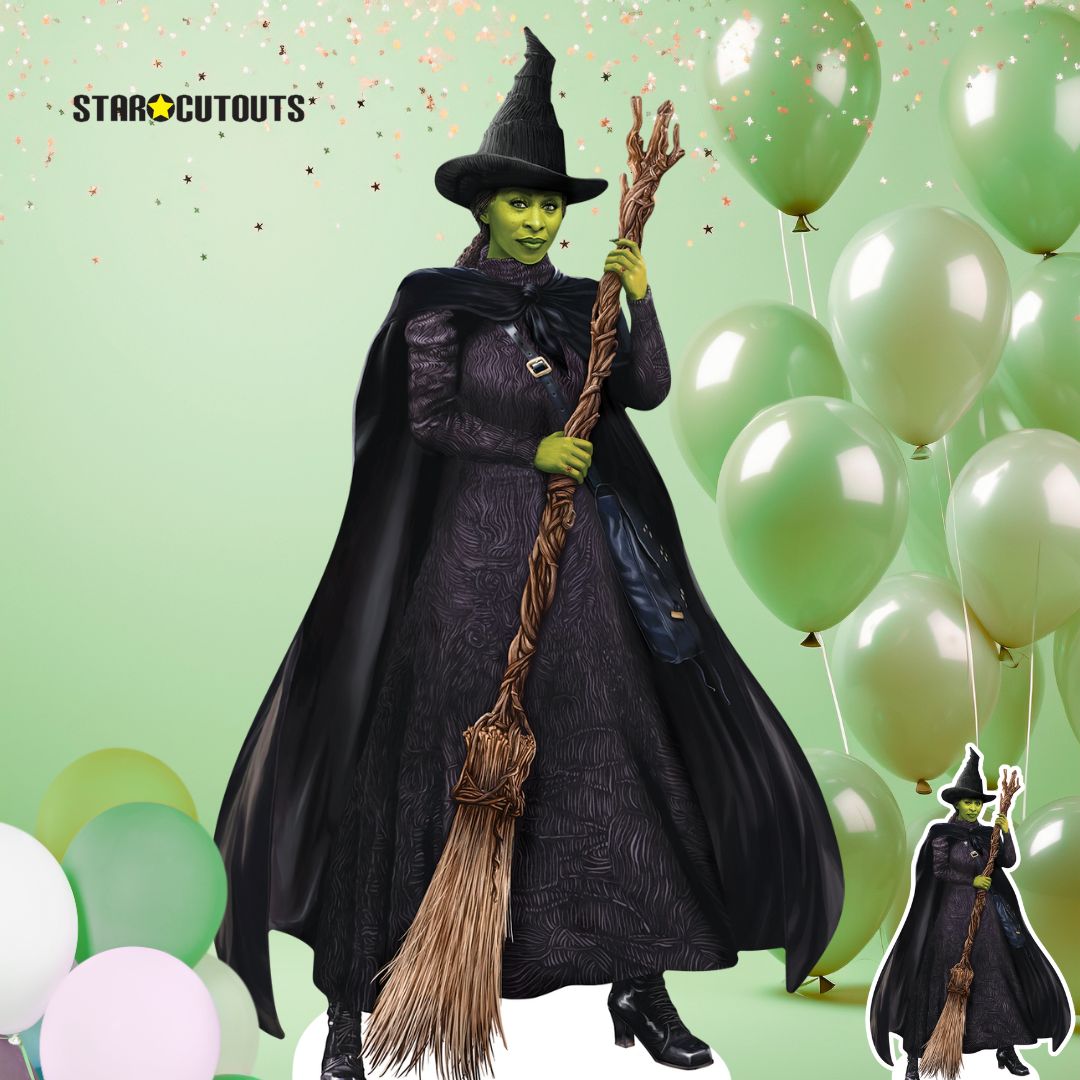 Wicked Elphaba Cardboard Cutout Green Witch Height 159cm